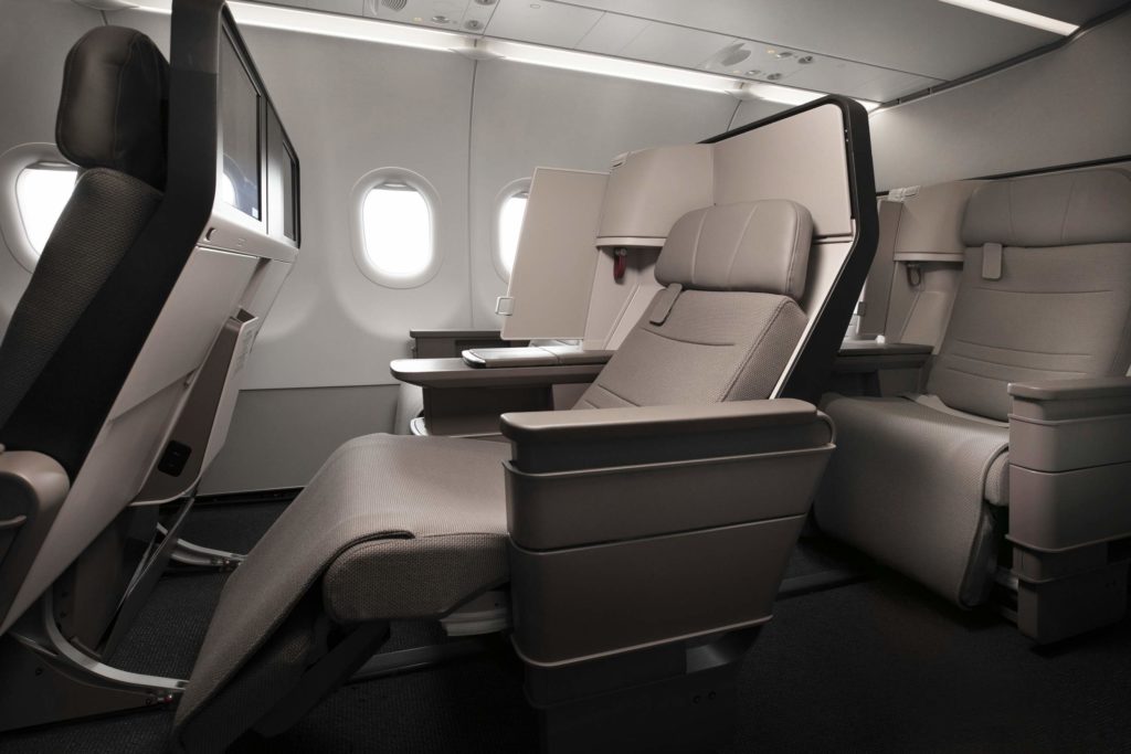 国泰航空公司的新商务舱客舱A321NEO